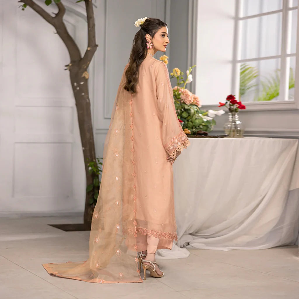 ZAHRA RUBAB 3-Piece Ready To Wear CORAL ZR-2518