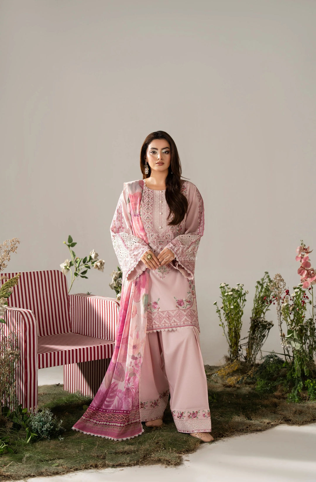 KARMA LUXURY COLLECTION 100% ORIGINAL–3PIECE READY-TO-WEAR KC-1580A