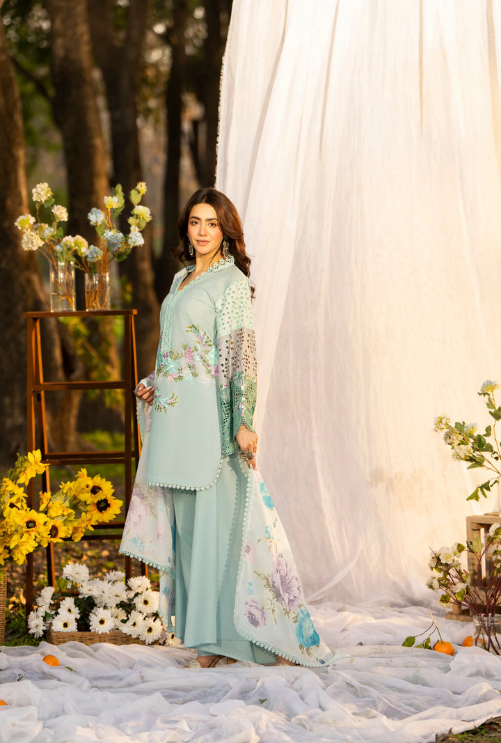 KARMA LUXURY COTTON COLLECTION –3PIECE READY-TO-WEAR Seafoam KC-1547A