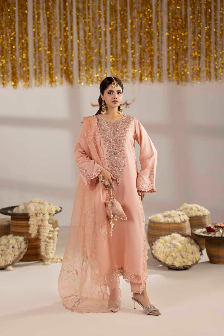 3-PIECE READY TO WEAR Zahra Rubab luxury silk collection ZR-2601￼