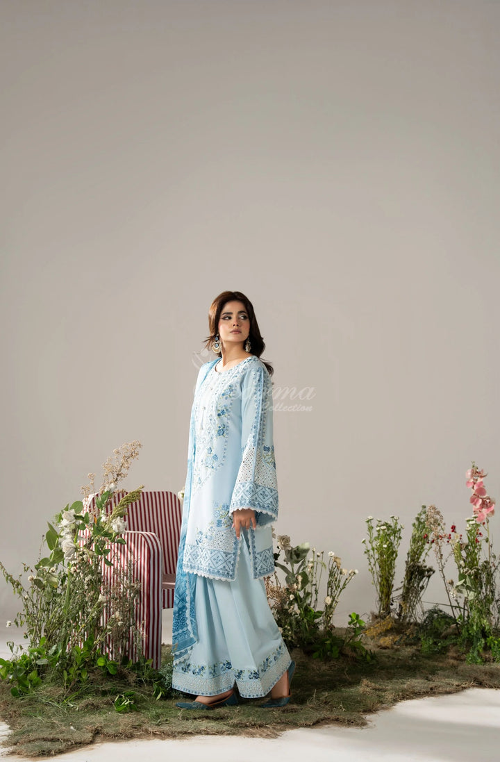 KARMA LUXURY COLLECTION 100% ORIGINAL–3PIECE READY-TO-WEAR KC-1580
