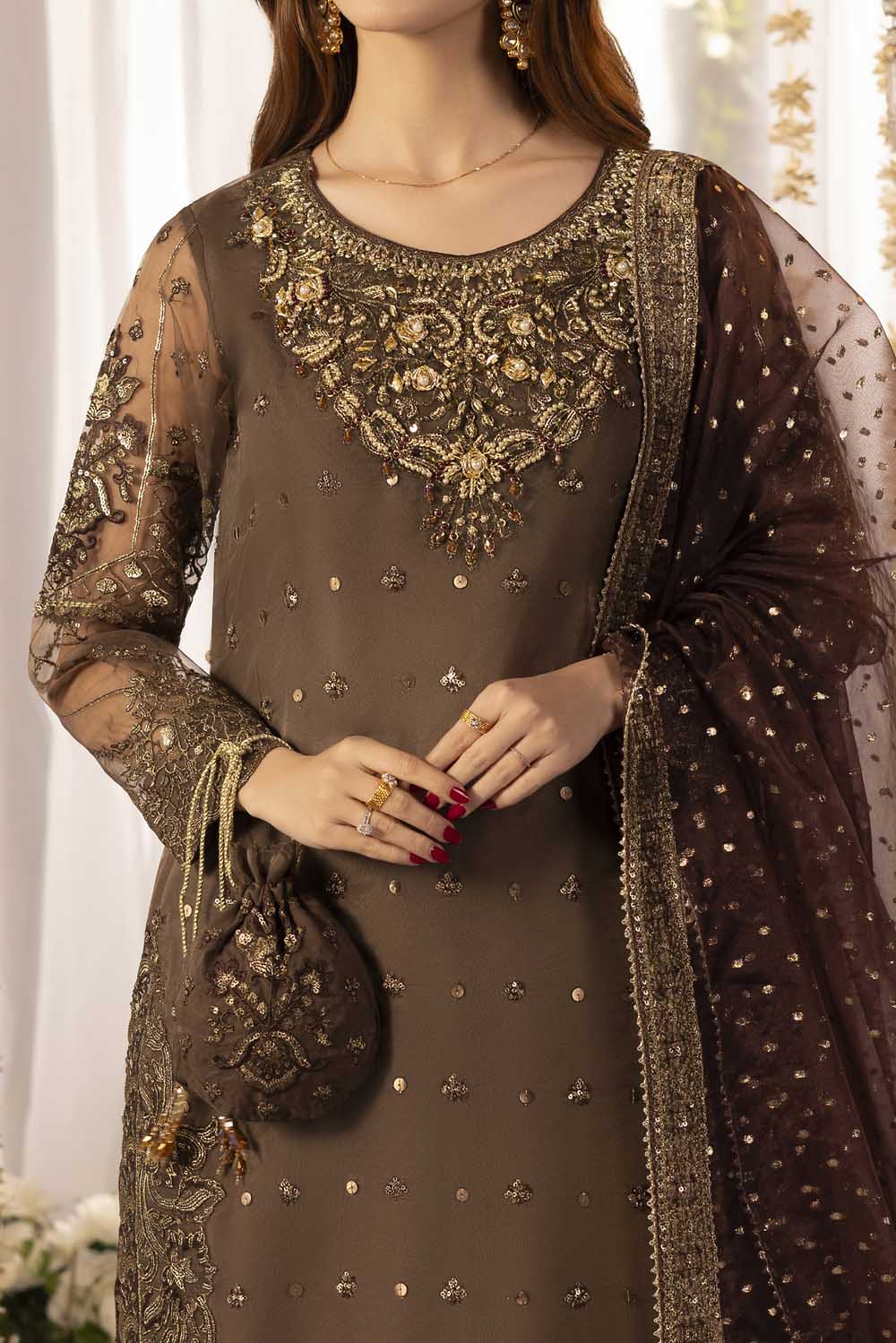 Zarah Rubab 3 piece ready to wear ￼luxury festive collection full arm sleeves with lining