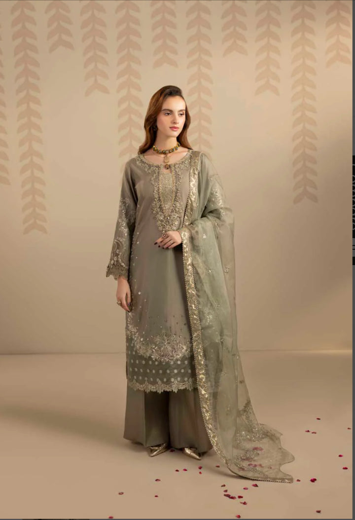 3-PIECE READY TO WEAR ZAHRA RUBAB LUXURY SILK COLLECTION ZR-2561