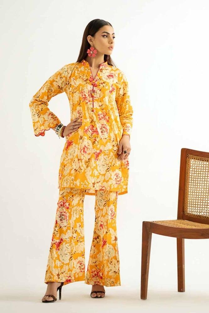 GUL AHMED 2PC PRINTED UNSTITCHED LAWN SUIT TL-42017