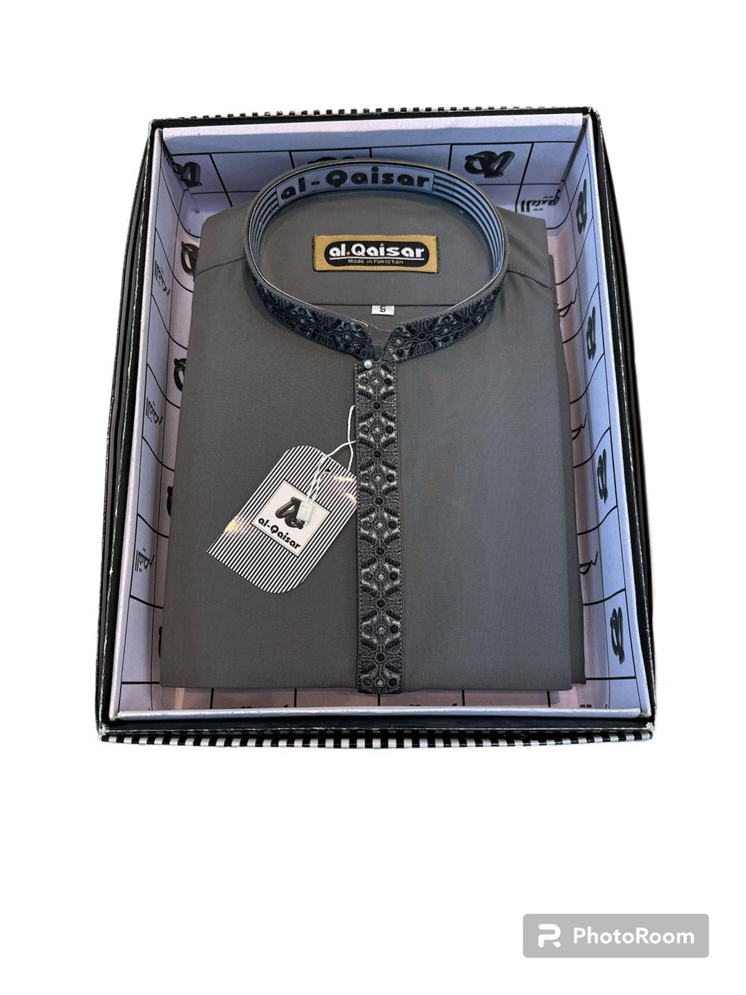 Al-Qaisar Men's Grey Shalwar Kameez AQ-12