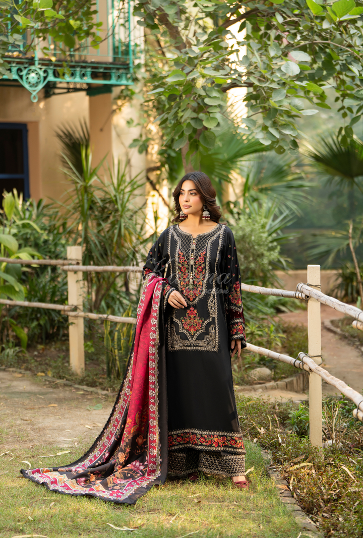 Karma Luxury Winter Collection – 3-Piece Ready-to-Wear( NIGHTFALL) -1525