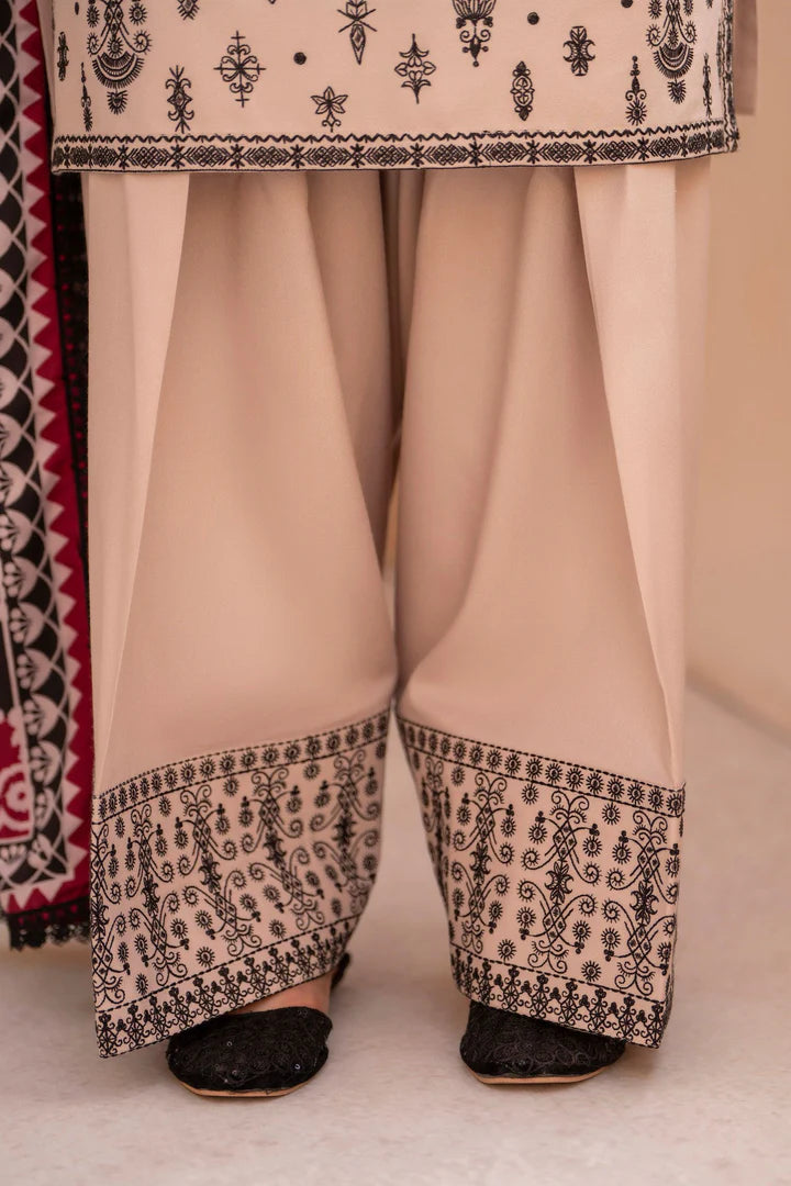 Karma Mishal Luxury Winter Collection – 3-Piece Ready-to-Wear (1531 Almond Skin)