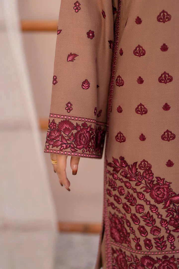 Karma Mishal Luxury Winter Collection – 3-Piece Ready-to-Wear (1536 Espresso)