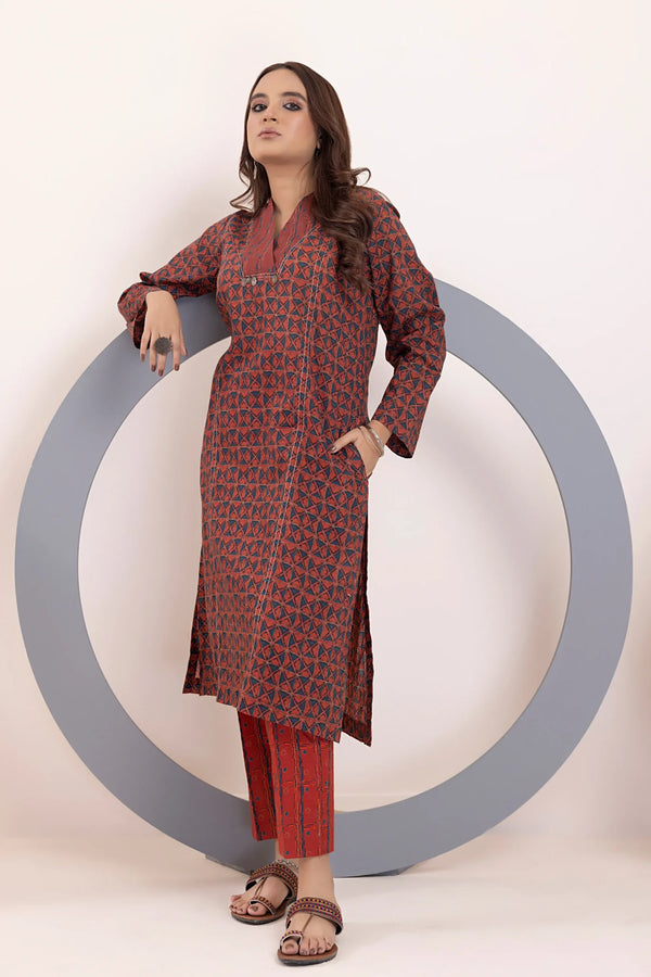 Lakhany 02 Piece READY TO WEAR PRINTED SHIRT &amp; TROUSER LKH-05