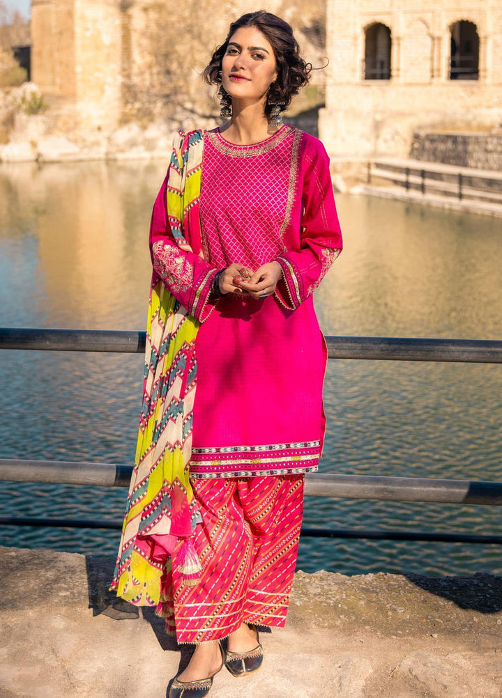 Lakhany Embroidered Lawn Suits Unstitched 3 Piece SG-2105 - Summer Collection