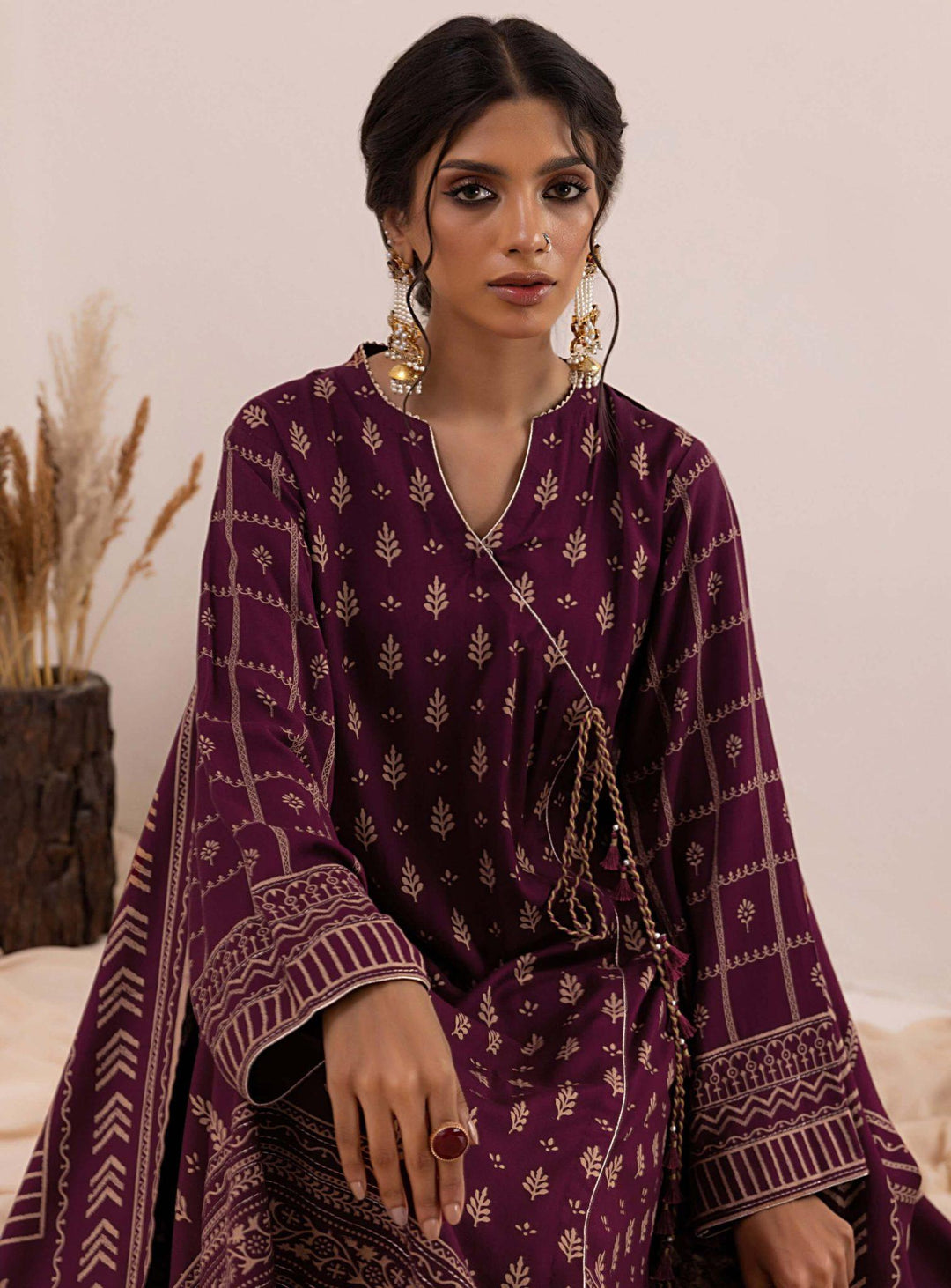 Lakhany Pashmina Printed Unstitched 3 Piece Suit LG-ZH-0093-C