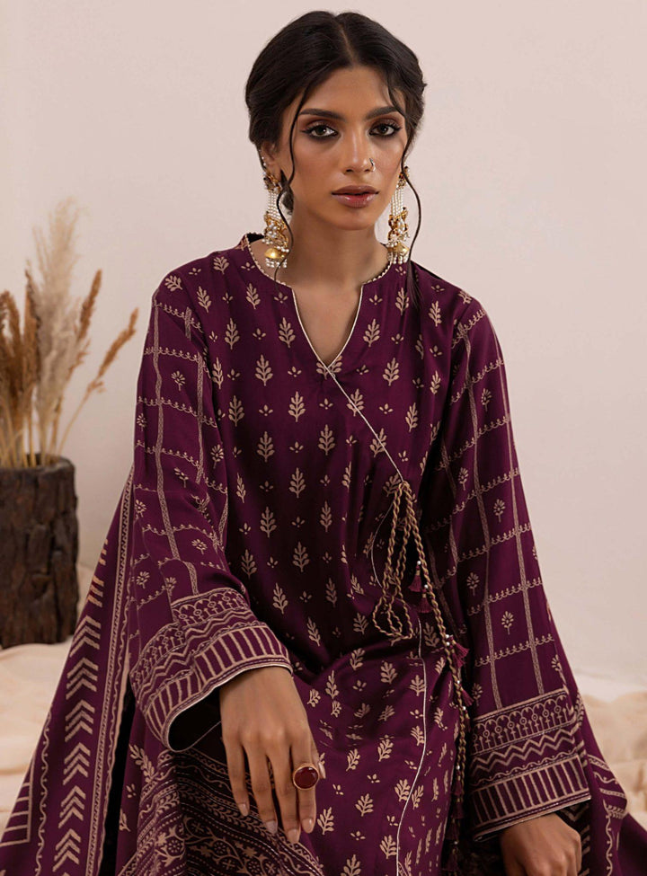 Lakhany Pashmina Printed Unstitched 3 Piece Suit LG-ZH-0093-C