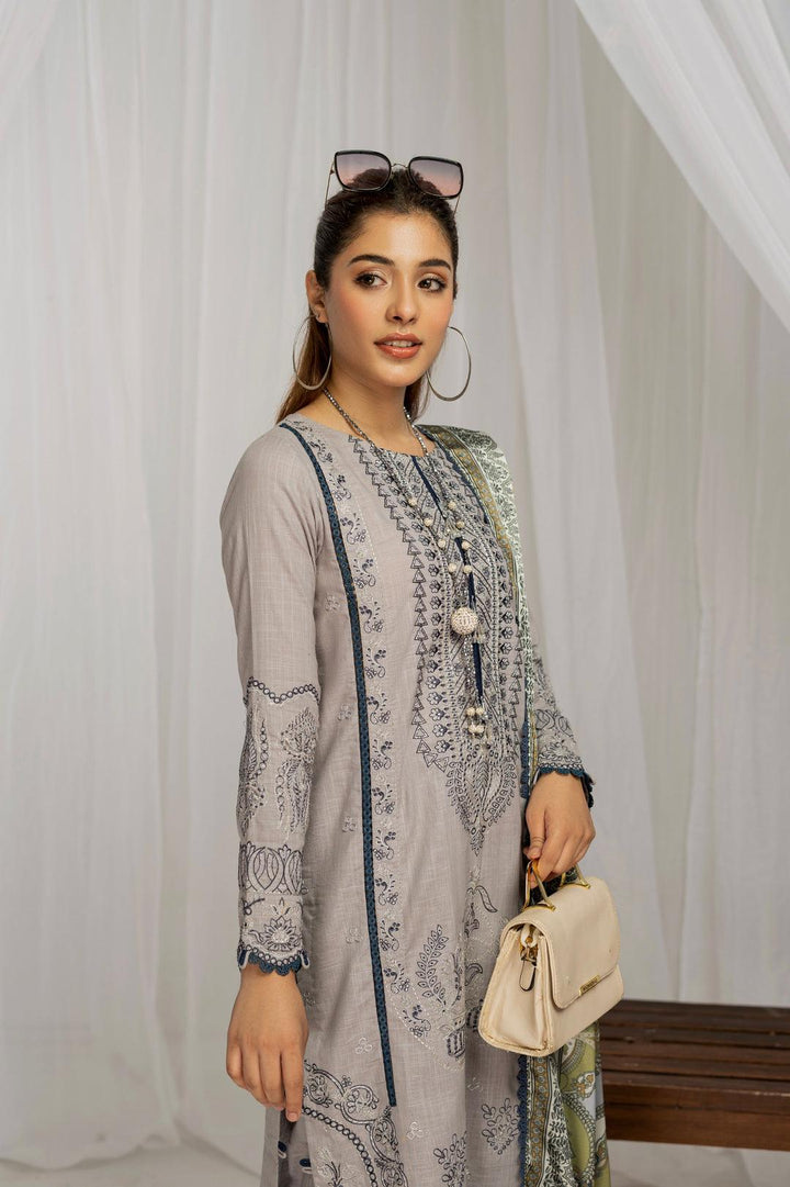 MENA BY CHAMAK 3 PIECE SUITE READY TO WEAR -Warm Taupe