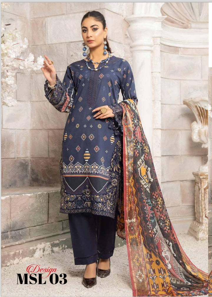 MUNIRA | EMBROIDERED LAWN READY TO WEAR MSL003