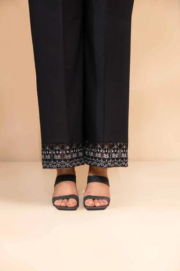 NISHAT EMBROIDERED TROUSERS - PS24 - 155