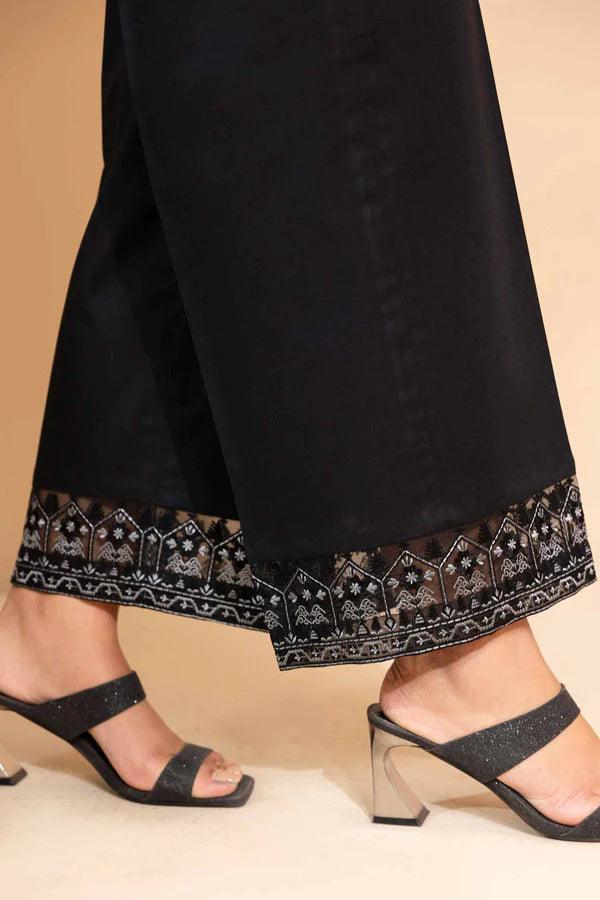 NISHAT EMBROIDERED TROUSERS - PS24 - 155