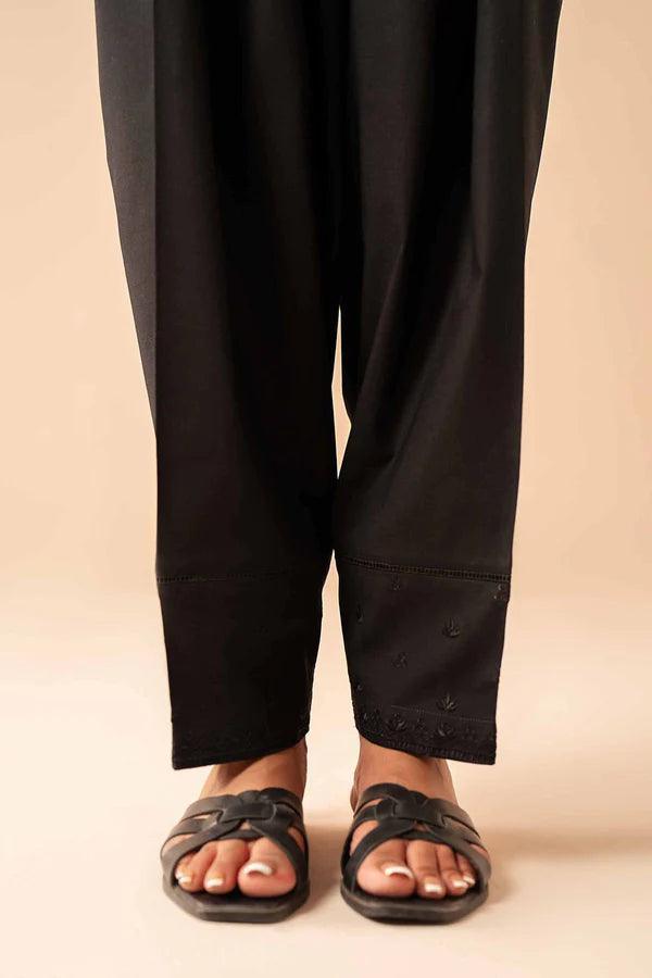 NISHAT EMBROIDERED TROUSERS - PE24 - 263