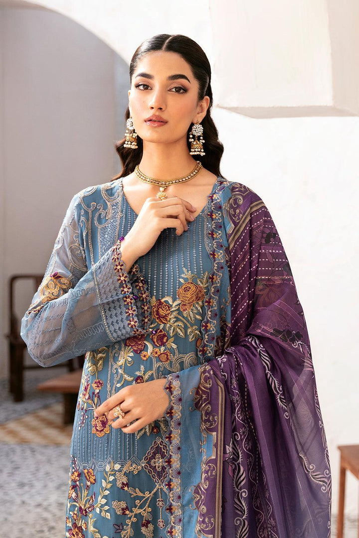 RAMSHA READY TO WEAR RANGOON CHIFFON COLLECTION D-1202