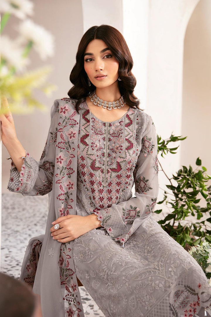 RAMSHA READY TO WEAR RANGOON CHIFFON COLLECTION D-1210