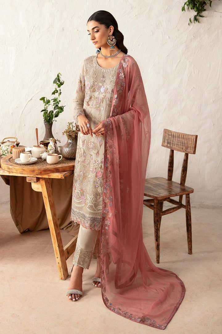 RAMSHA READY TO WEAR RANGOON CHIFFON COLLECTION D-1212