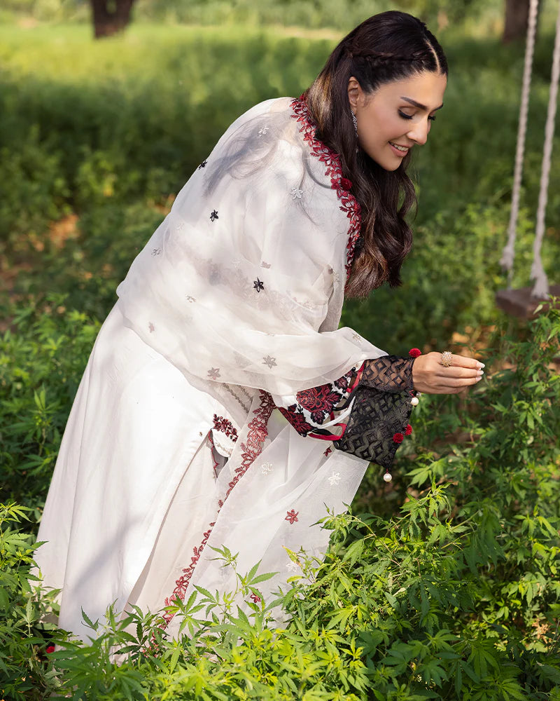 Allys 3-Piece Ready to Wear Mother &amp; Daughter AL-1029 White