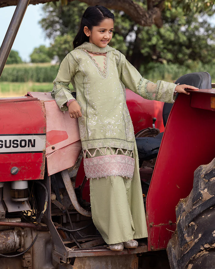 Allys 3-Piece Ready to Wear Mother &amp; Daughter AL-1026 Sage