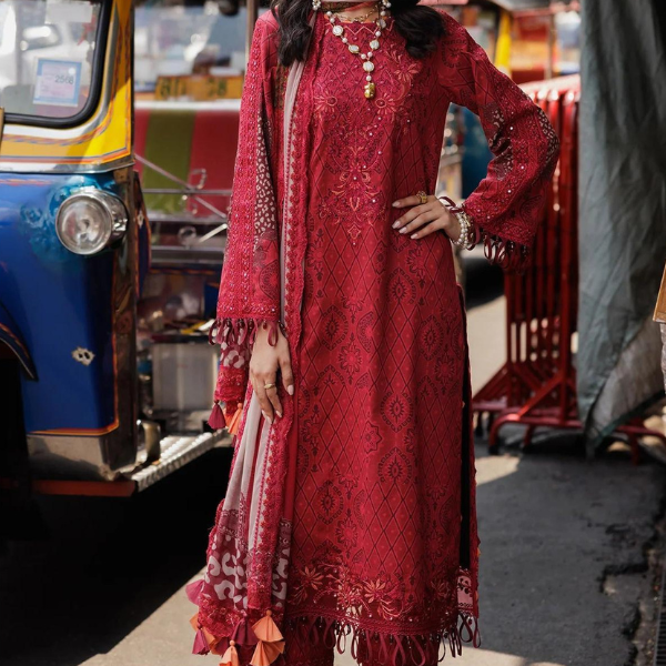 Charizma 3-Piece Ready to Wear Rang-E-Bahar Lawn Collection Vol-2 - CRB5-13 Red