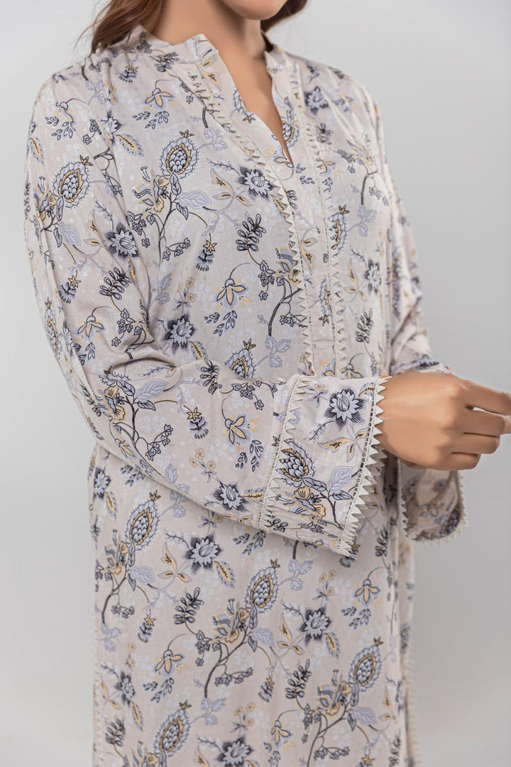 3 PC Mena By Chamak Linen Intermix Stitched MSL-02