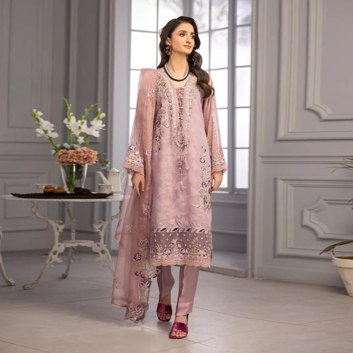 ZAHRA RUBAB 3-Piece Ready To Wear Blush ZR-2515