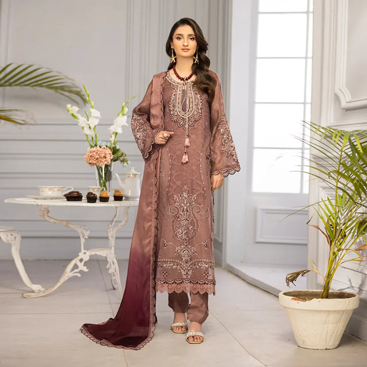 ZAHRA RUBAB 3-Piece Ready To Wear ROSE ZR-2517