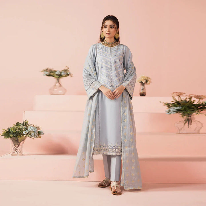 Zahra Rubab 3-Piece Ready To Wear Asmani Nila ZR-2513