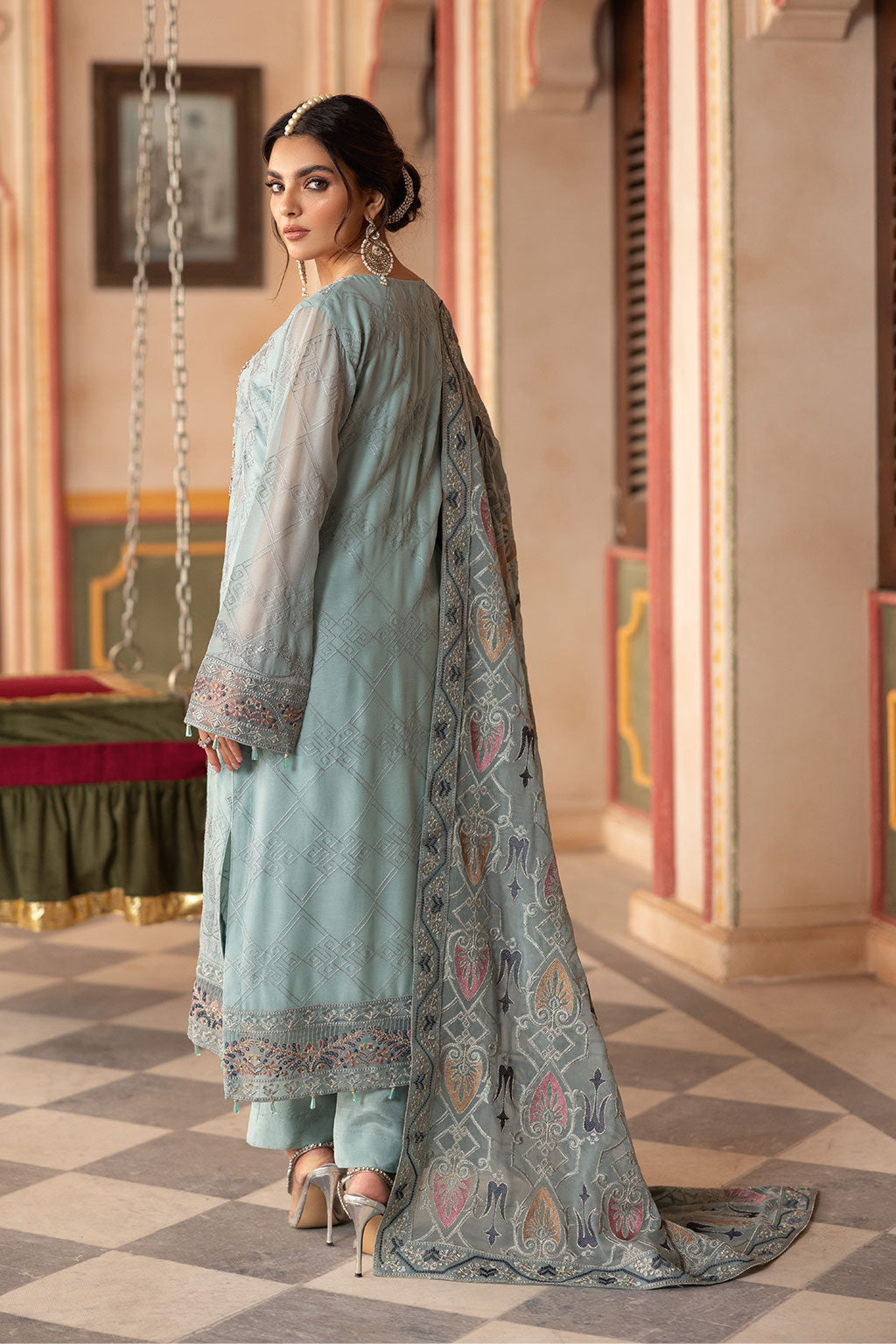 Ramsha 3-Piece Ready to Wear  Luxury Chiffon Collection T-302