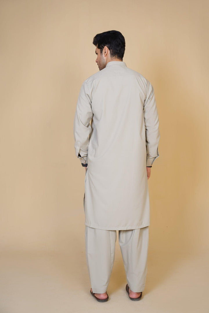 Al-Qaisar Men's Embroidered Shalwar Kameez AQ-09