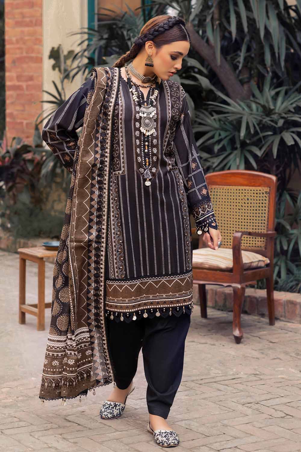 GUL AHMED 3PC UNSTITCHED PRINTED LAWN SUIT CL-42214