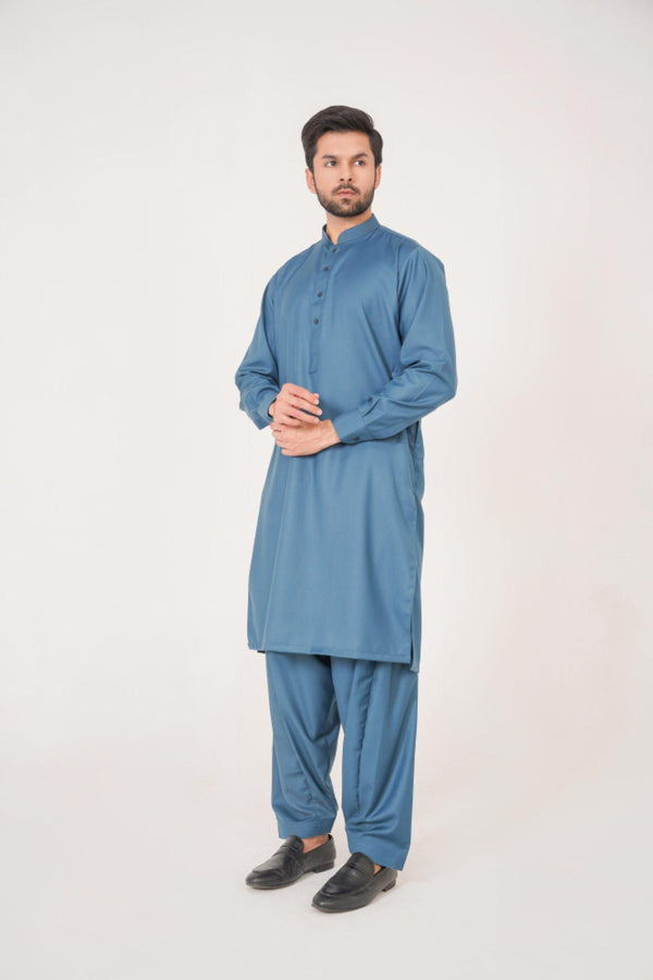 AL-QAISAR BLUE SHALWAR KAMEEZ AQ-20