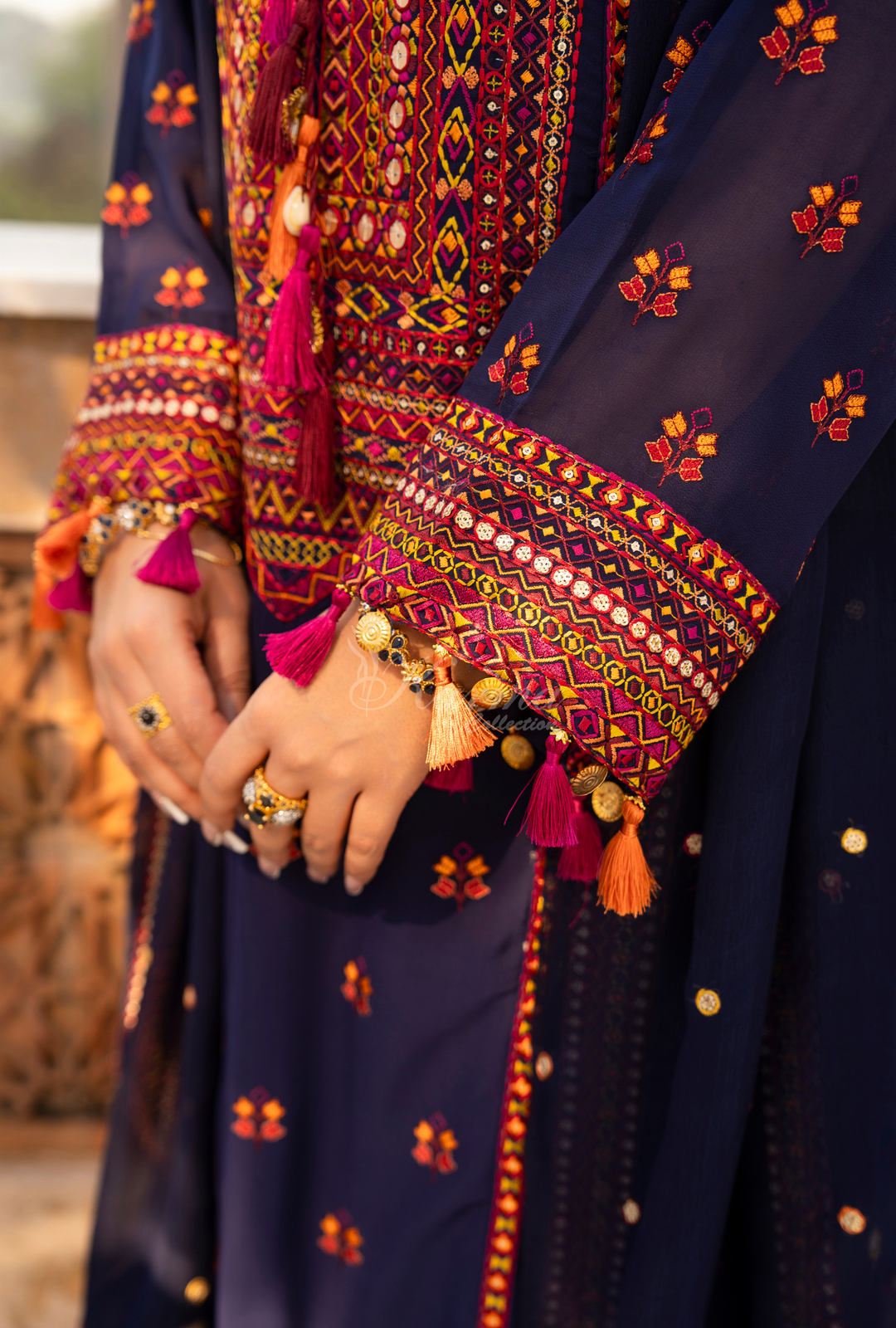 Karma Georgette Chiffon Festive Luxury Collection – 3-Piece Ready-to-Wear F-495