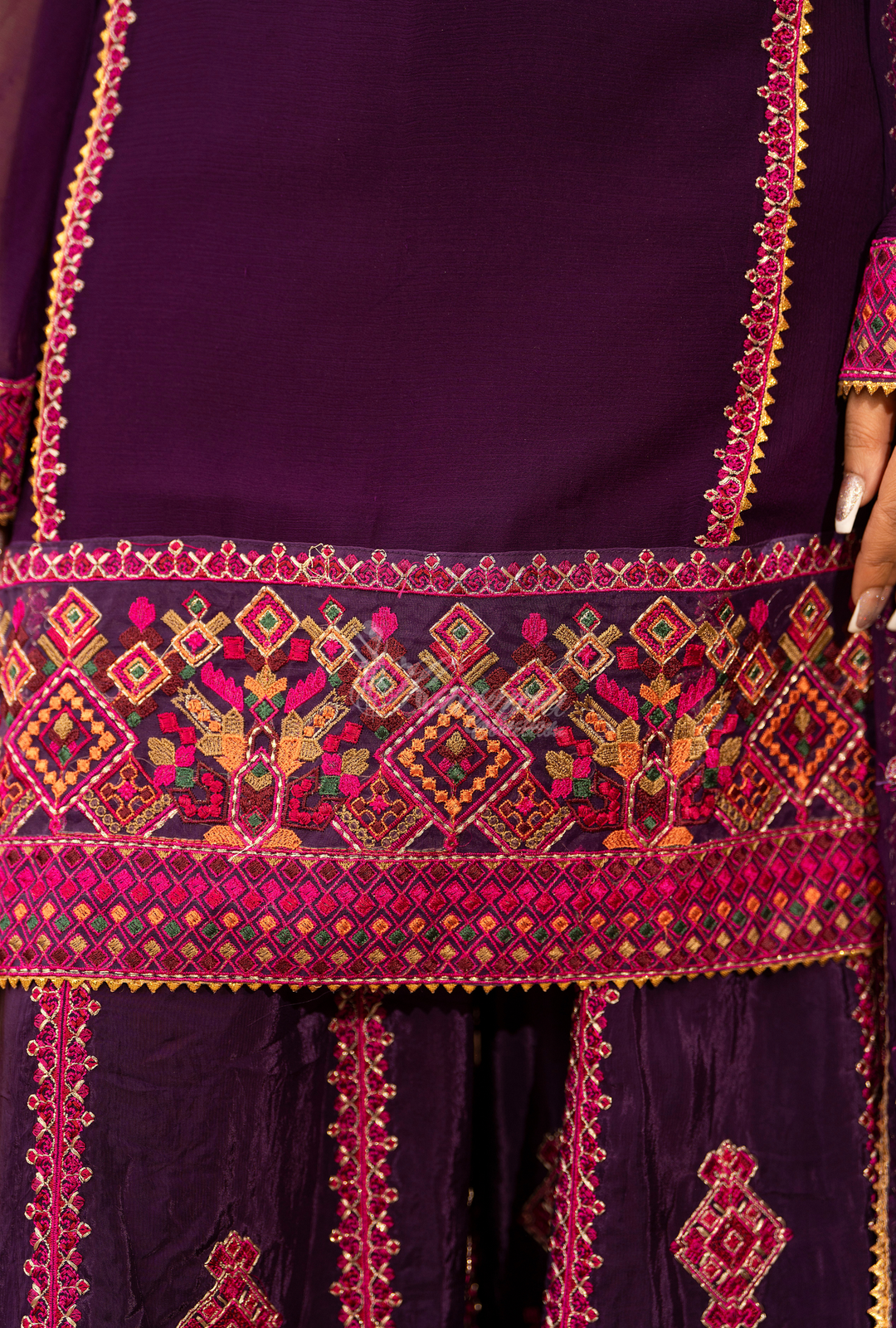 Karma Georgette Chiffon Festive Luxury Collection – 3-Piece Ready-to-Wear F-494