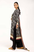 3PC GUL AHMED WINTER COLLECTION Unstitched Printed Linen Suit LT-42001