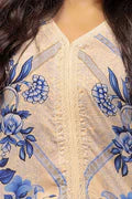 3PC GUL AHMED WINTER COLLECTION Unstitched Printed Linen Suit LT-42010