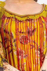 3PC GUL AHMED WINTER COLLECTION Unstitched Printed Linen Suit LT-42012