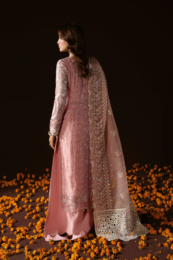 Ramsha 3-Piece Ready to Wear Dastak Luxury Chiffon Collection Vol-2 - Q-202 Pink
