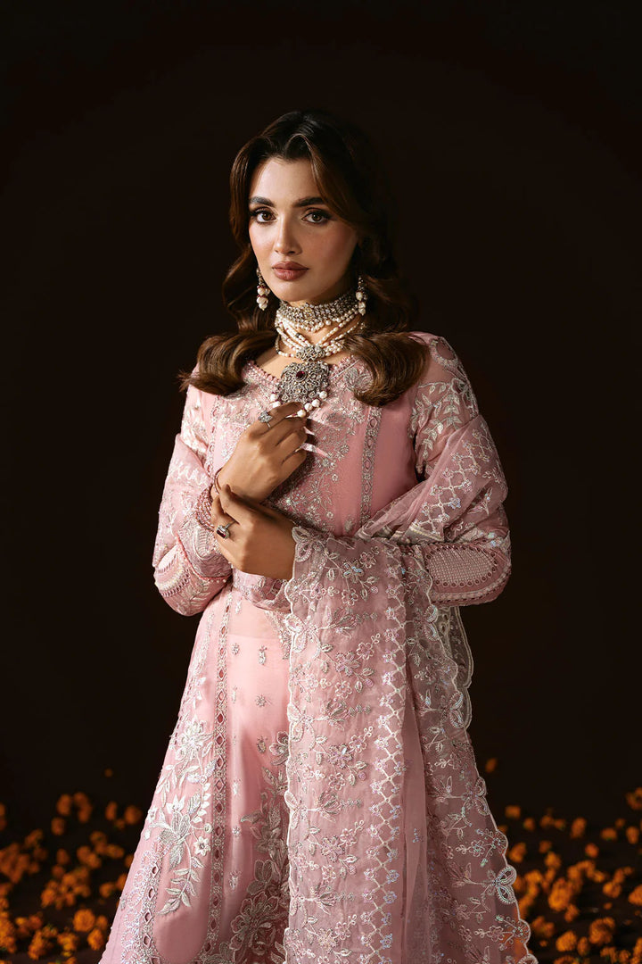 Ramsha 3-Piece Ready to Wear Dastak Luxury Chiffon Collection Vol-2 - Q-202 Pink