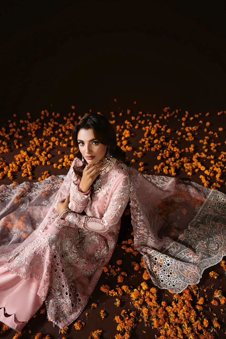 Ramsha 3-Piece Ready to Wear Dastak Luxury Chiffon Collection Vol-2 - Q-202 Pink