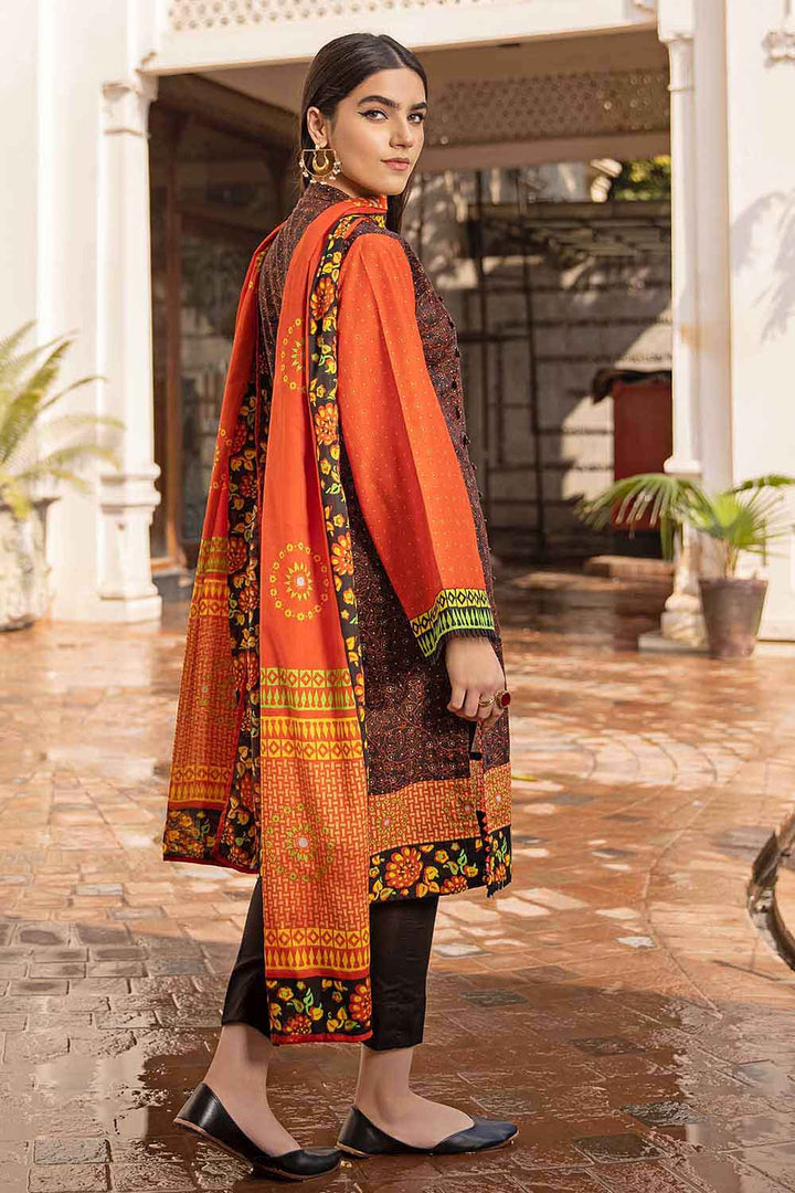 Gul Ahmed 3PC Printed Lawn Unstitched Embroidered Suit With Printed Lawn Dupatta CL-1298