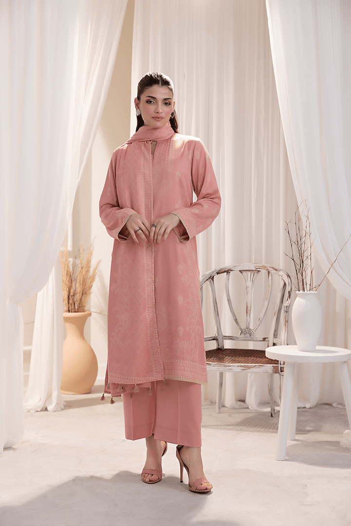 Lakhany 03 Piece Unstitched Cashmi Wool Printed Suit - LG-AR-0078-A