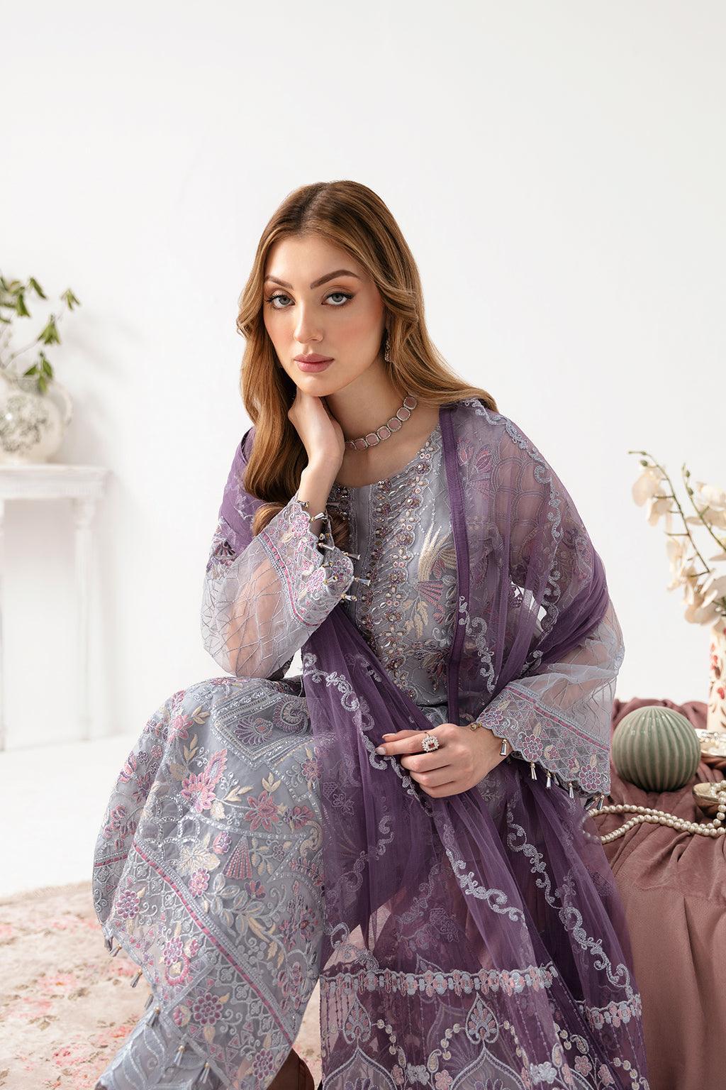 RAMSHA | FESTIVE CHIFFON READYMADE M-1104